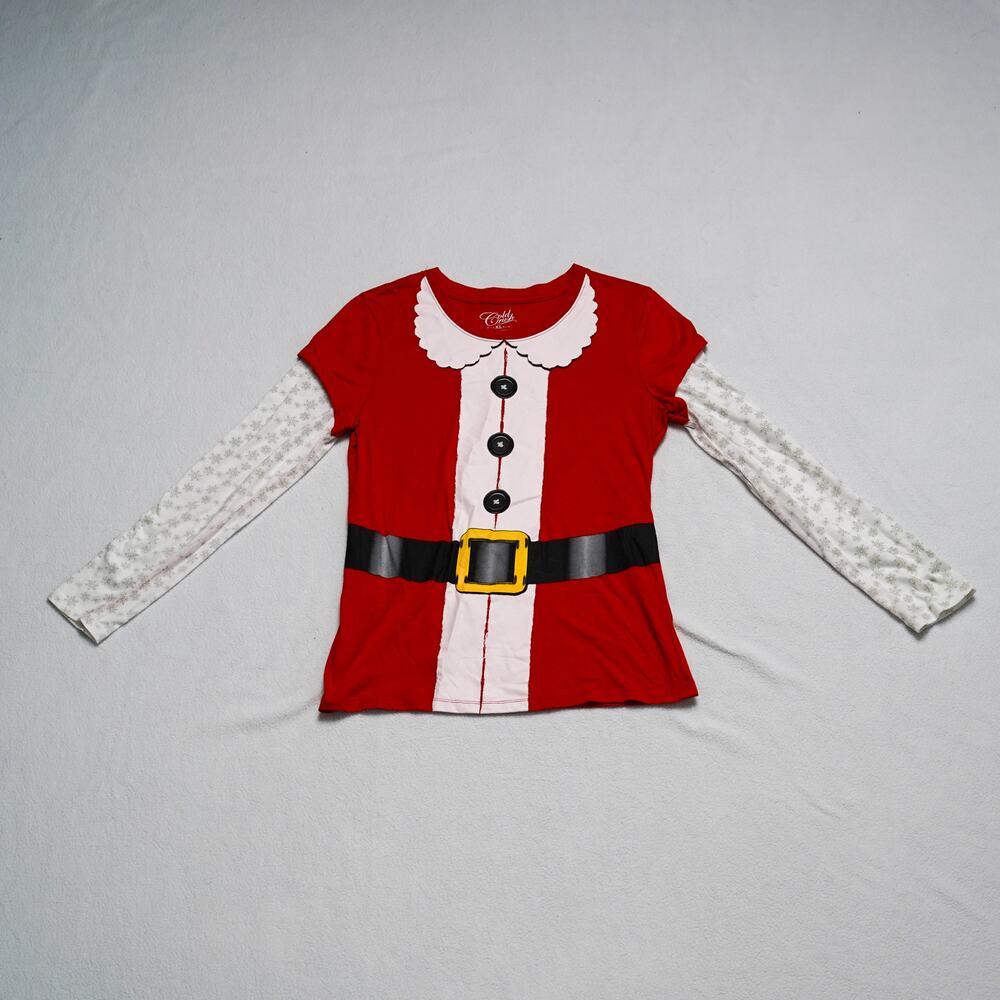 Cold Crush Women's Santa Suit Graphic Tee - Size XL, NWT